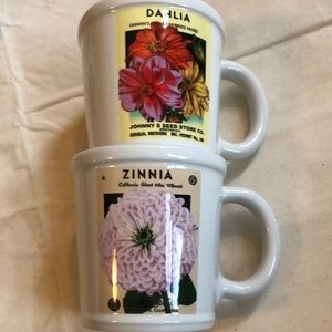 Dahlia and Zinnia M Brand Mugs